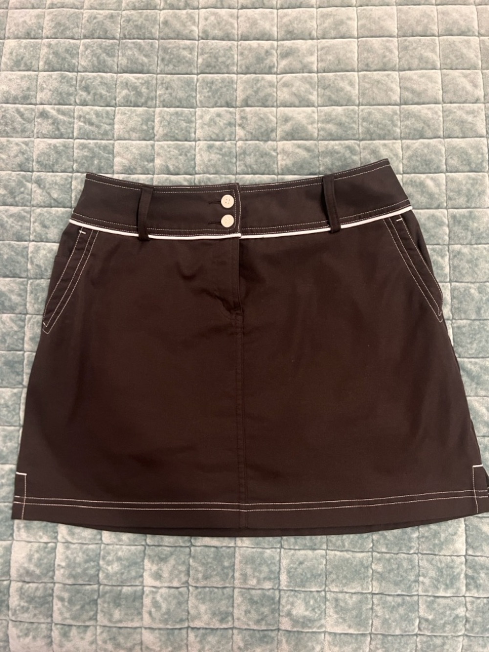 Ladies Adidas Climakool Skort with White Piping - Size 2